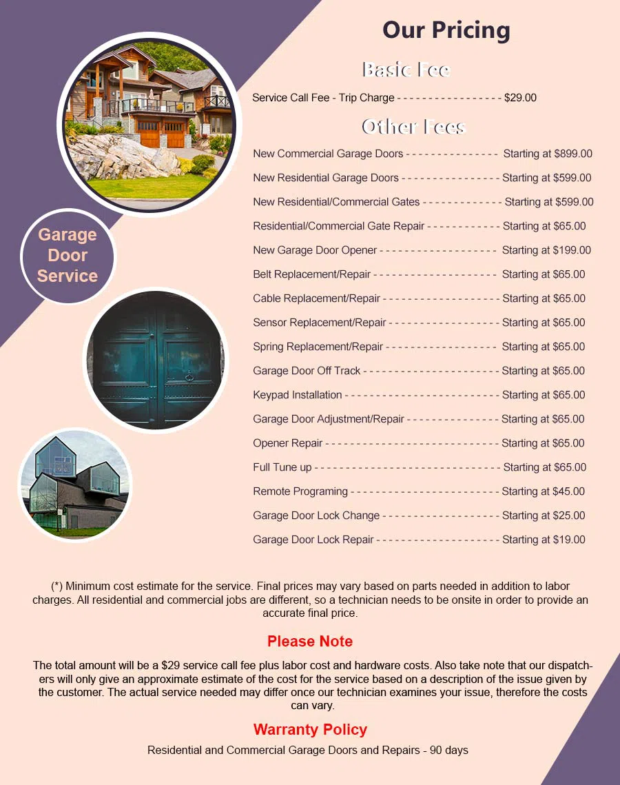 Community Garage Door Service Rockville, MD 301-359-6695